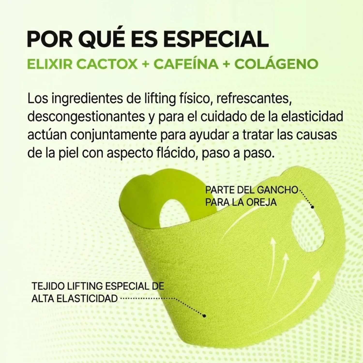 Mascarilla Facial 'V-Up' de Hidrogel Refrescante para Reducir Papada, Desinflamar y Definir el Contorno (Efecto Lifting) - Image 3