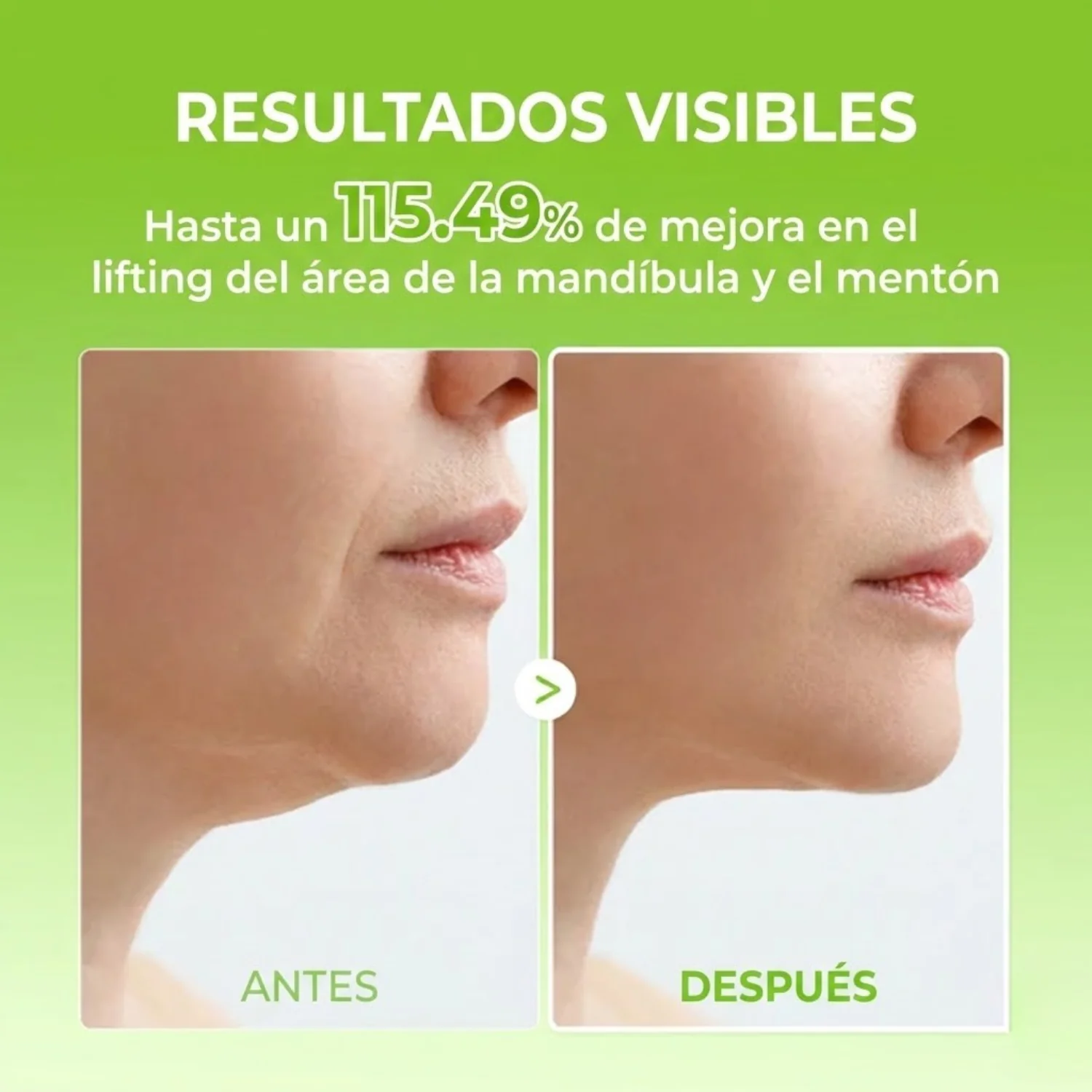 Mascarilla Facial 'V-Up' de Hidrogel Refrescante para Reducir Papada, Desinflamar y Definir el Contorno (Efecto Lifting) - Image 4