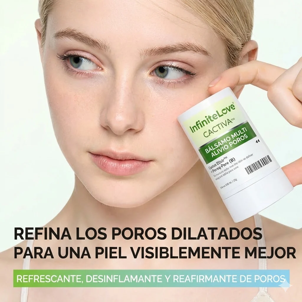 Multi-Bálsamo Coreano en Stick con Efecto Frío (Cactus Cooling) para Minimizar Poros, Desinflamar el Rostro y Reparar la Piel - Image 4