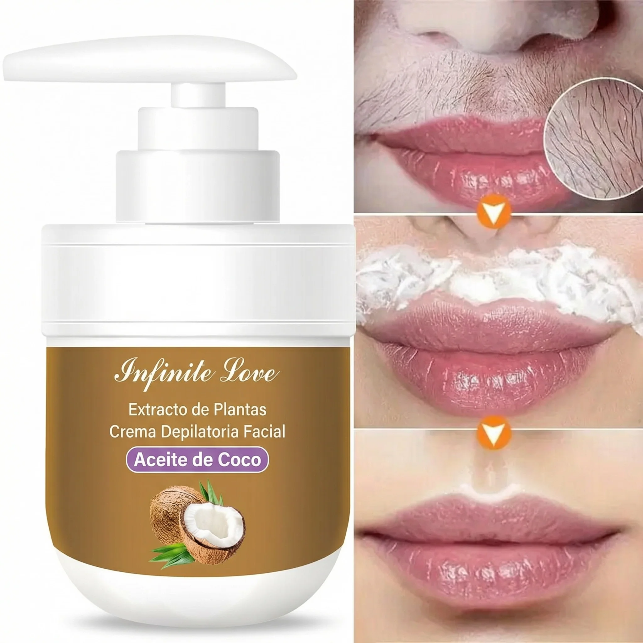 Crema Depilatoria Facial – Eliminación Delicada del Vello - Image 2