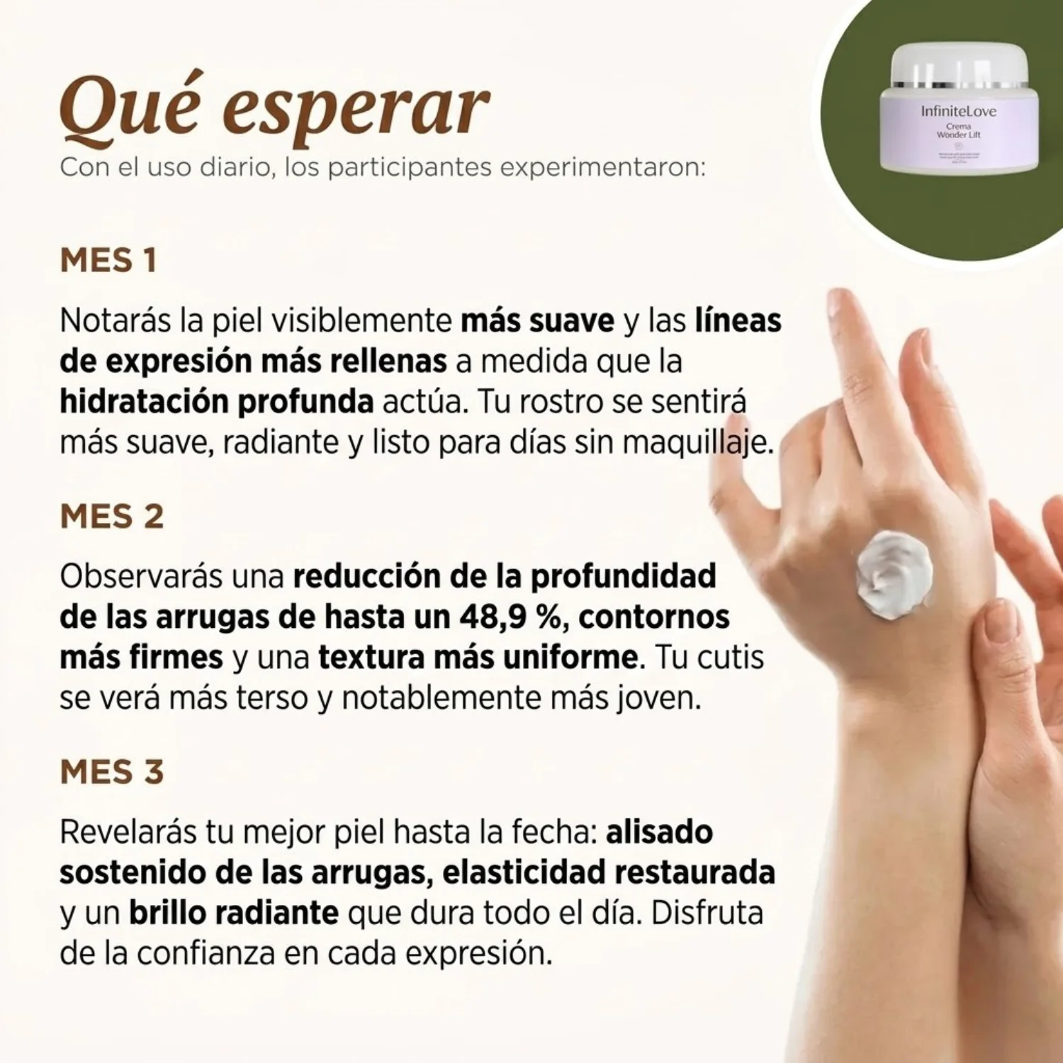 Crema Antiarrugas 'Efecto Botox' Wonder Lift con Péptidos Syn-Ake™ (Resultados en 4 Días) - Image 2