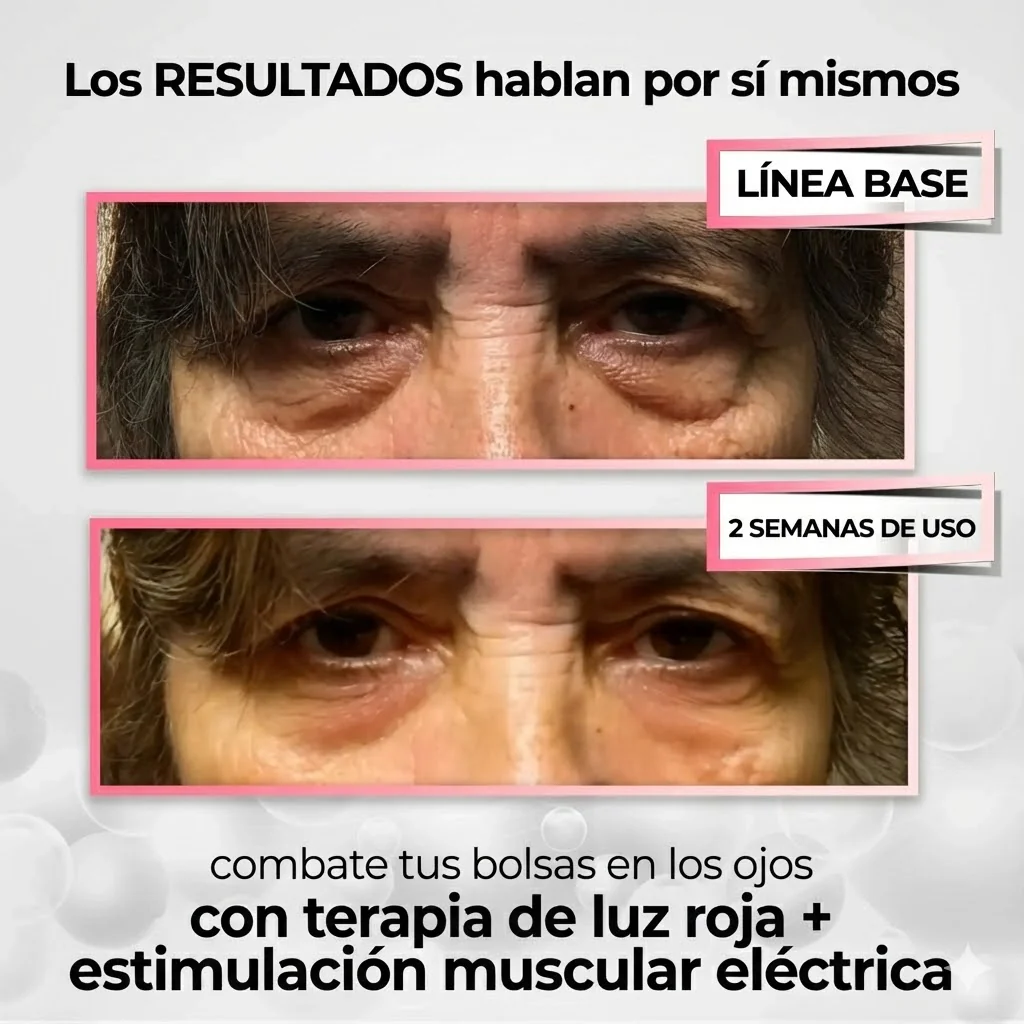 RevitaOjos - Dispositivo Antiedad de Luz Roja y EMS para Eliminar Bolsas, Ojeras y Hinchazón - Image 2