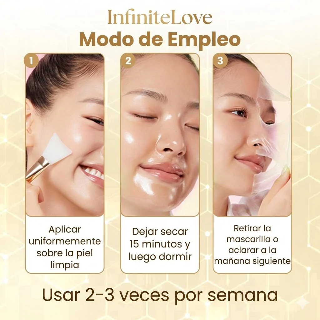 Mascarilla Coreana Nocturna de Cúrcuma y Ácido Kójico para Manchas, Melasma y Brillo Instantáneo - Image 3