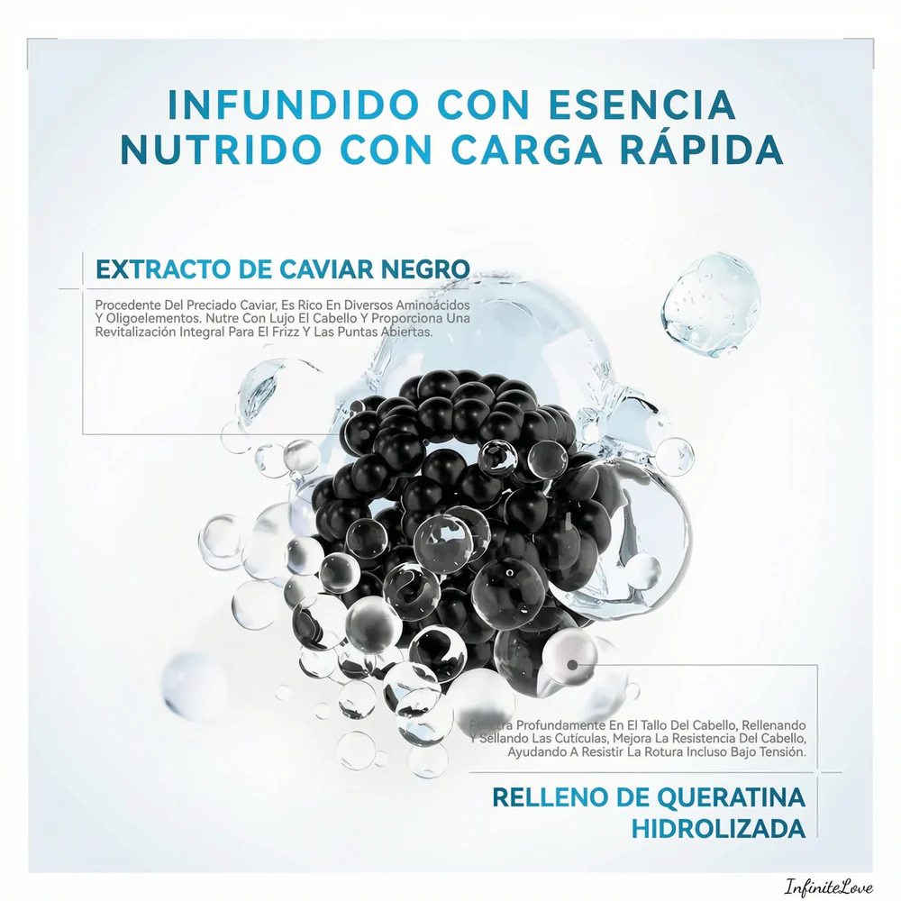 Mascarilla Capilar de Colágeno y Caviar – Reparación Intensiva y Brillo Premium - Image 4
