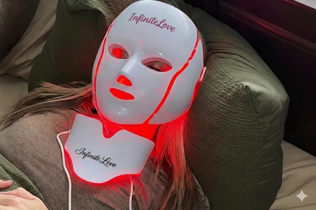 Máscara Facial Anti-Edad de 7 Colores LED y Microcorriente (EMS) para Lifting de Papada y Reafirmar Mejillas - Image 11