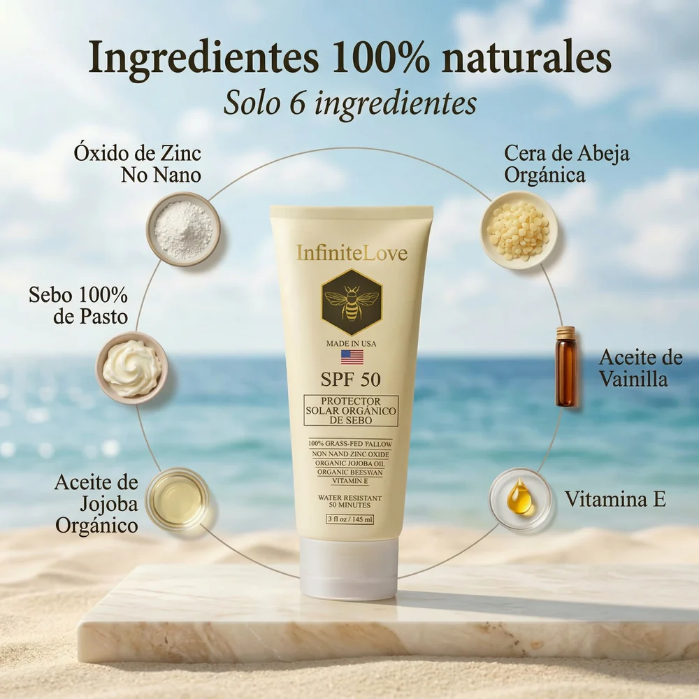 Protector Solar Mineral de Sebo SPF 50 – Hidratación y Protección Total - Image 2