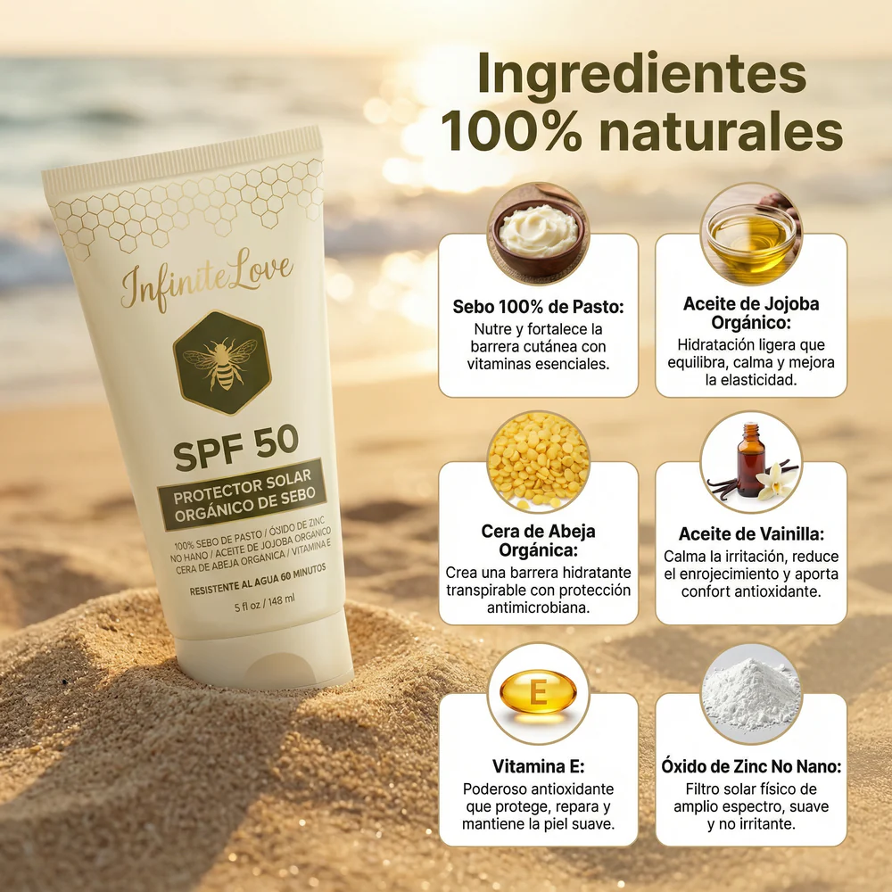 Protector Solar Mineral de Sebo SPF 50 – Hidratación y Protección Total - Image 6