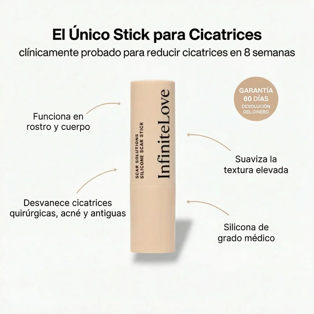 Stick Reparador de Cicatrices con Silicona Médica – Suaviza y Reduce Marcas Visibles