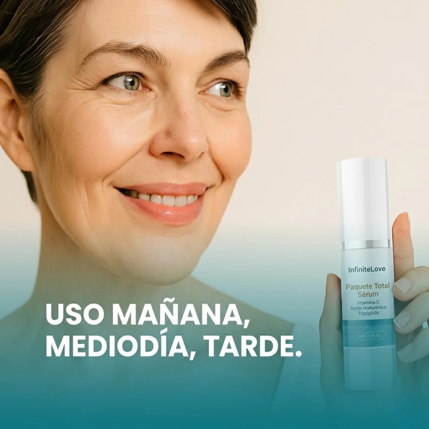 Suero Facial 4 en 1 con Vitamina C y Péptidos para Arrugas, Flacidez y Manchas - Image 2