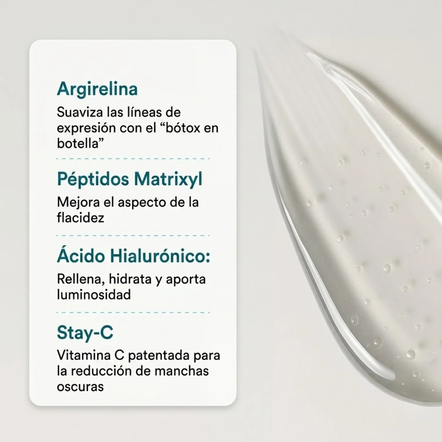Suero Facial 4 en 1 con Vitamina C y Péptidos para Arrugas, Flacidez y Manchas - Image 5