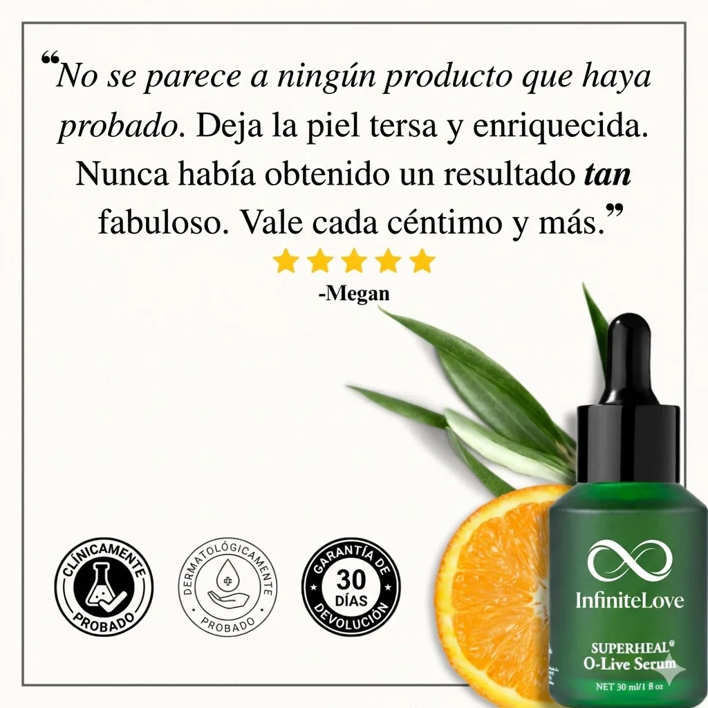 Suero Antioxidante con Vitamina C Estabilizada y Hoja de Oliva para Manchas de la Edad, Firmeza y Elasticidad - Image 2